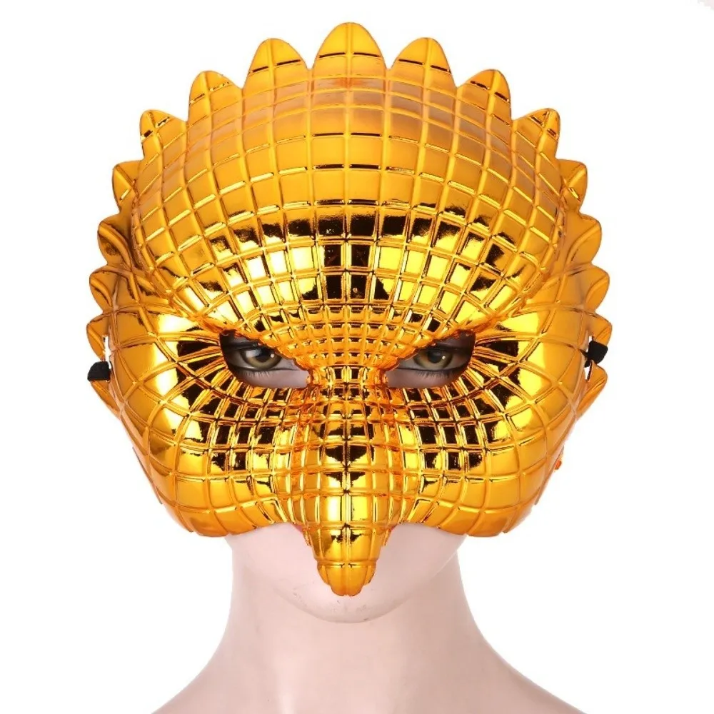 Retro Golden Halloween Masks Elastic Rope Cosplay Costume Full Face Mask Cartoon Plastic Masquerade Props Men