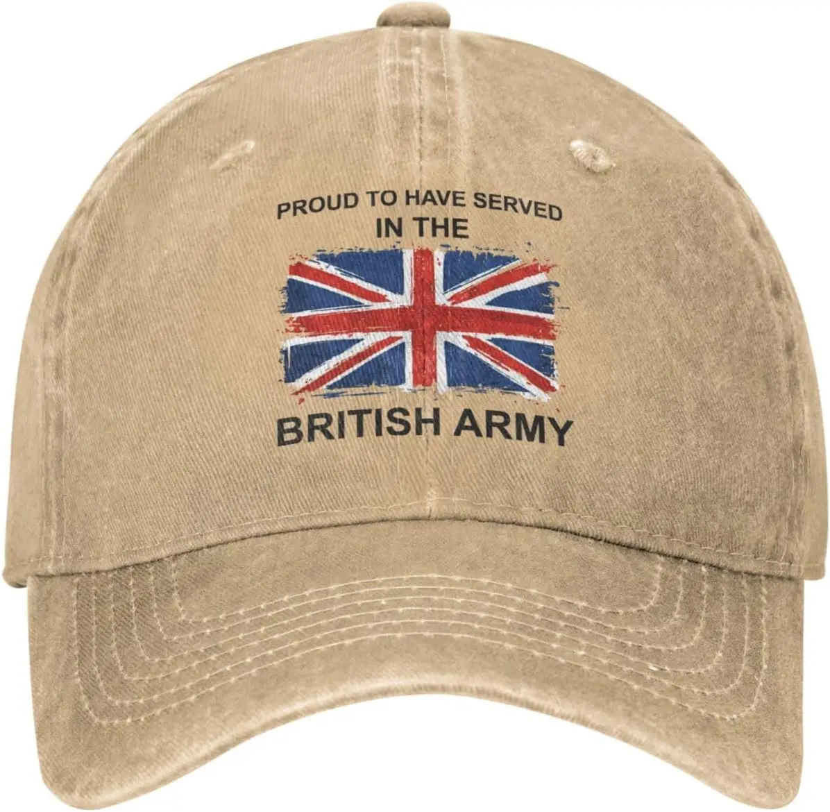 British Army Veteran Union Jack Baseball Cap Cotton Vintage Casual Adjustable Dad Hat Men Women Men