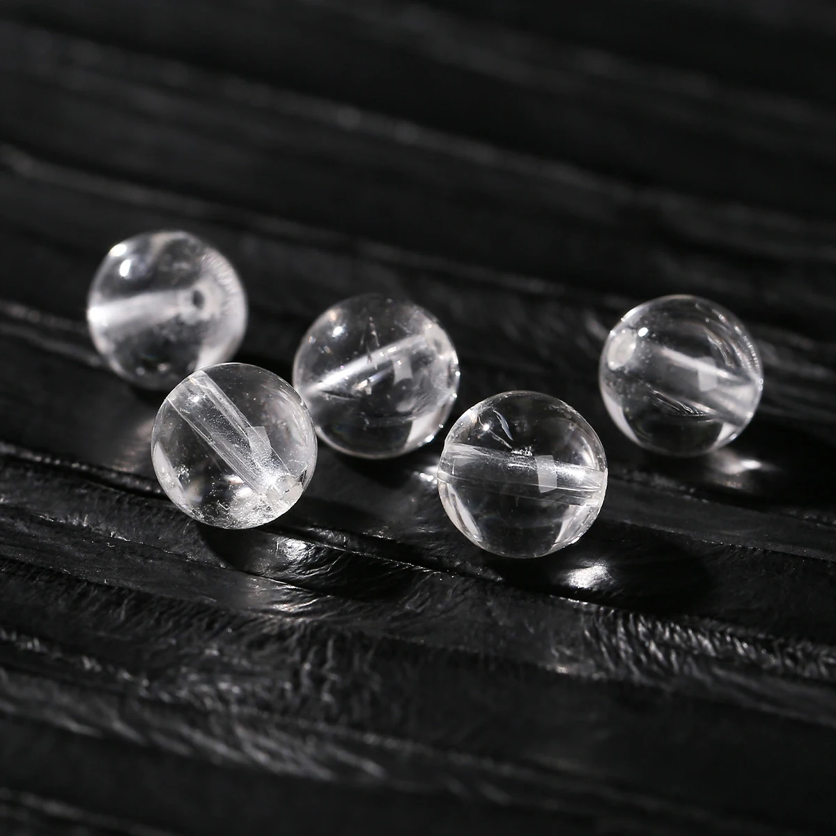 10 Pcs/lot 7A Quality Natural Stone Rock Quartz Bead Round Loose Spacer Crystal Bead for Jewelry Making DIY Necklace Bracelet