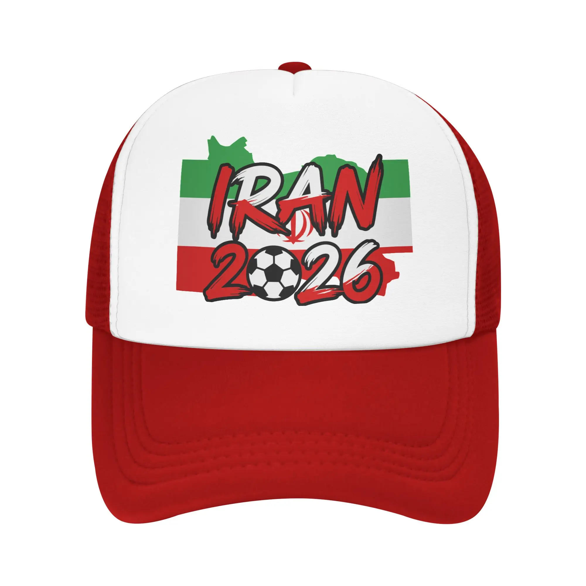 Iran Football Match 2026 Mesh Baseball Cap Adult Sport Sun Hats Usa Canada Mexico Soccer  Dad Hat Adjustable Summer Trucker Hat