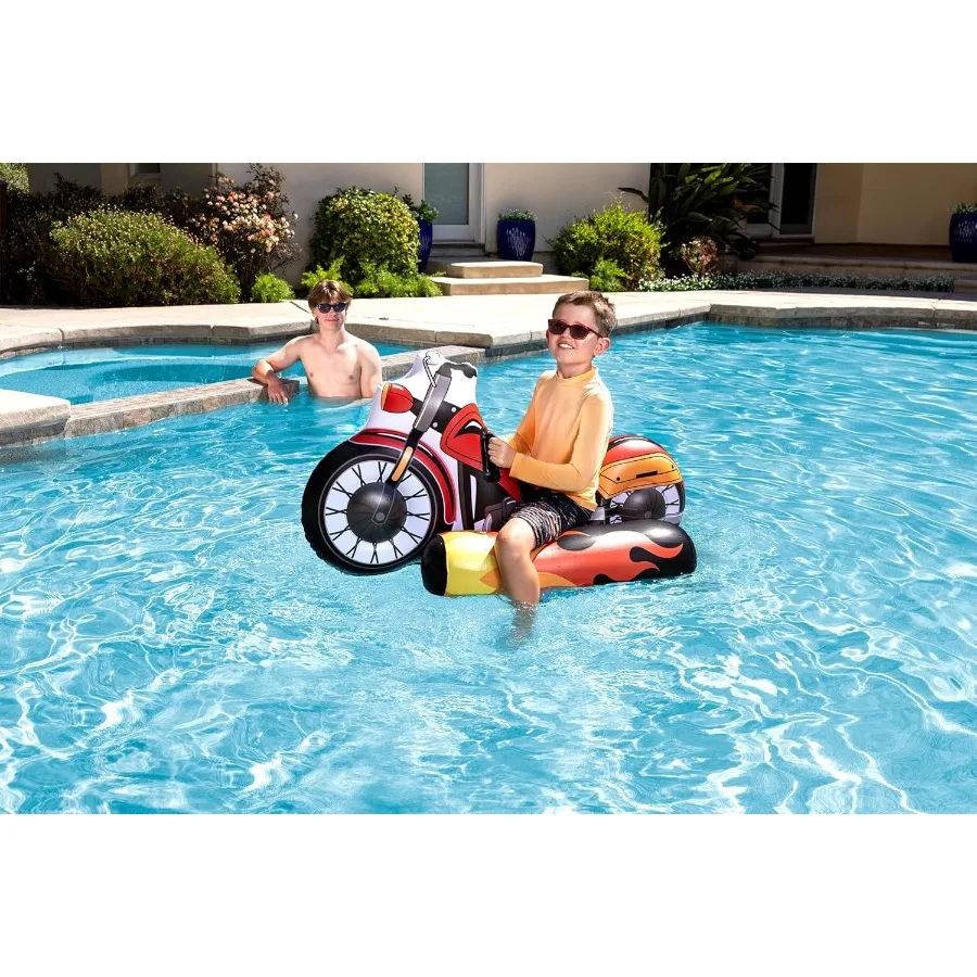 プールマスター インフレータブル スイミングプール フロートライダー バイク用プールトイ
