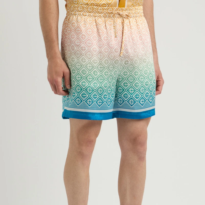 

New 2025 Men's Quick-drying Luxury Brand Shorts Casa Printing Comfortable Sports Breathable High-end Sweat-absorbing Shorts