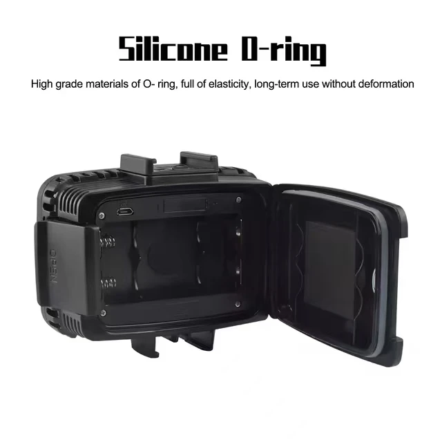 Ckhb-39D 1800LM 60 светодиодный водонепроницаемый фонарик заполняющий свет с 3-цветным диффузором подводная камера 40 м освещение для фотосъемки