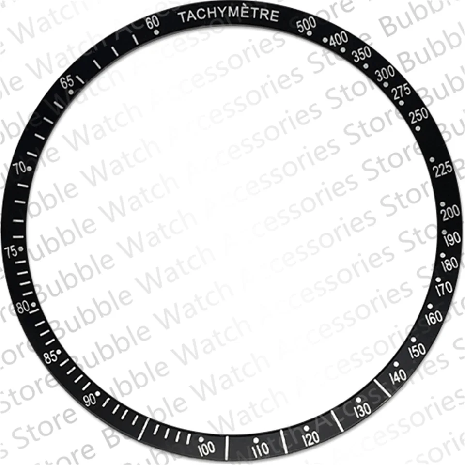 

38.4mm Black White Aluminium Bezel Insert Fit For Omega Mechanical Wristwatch