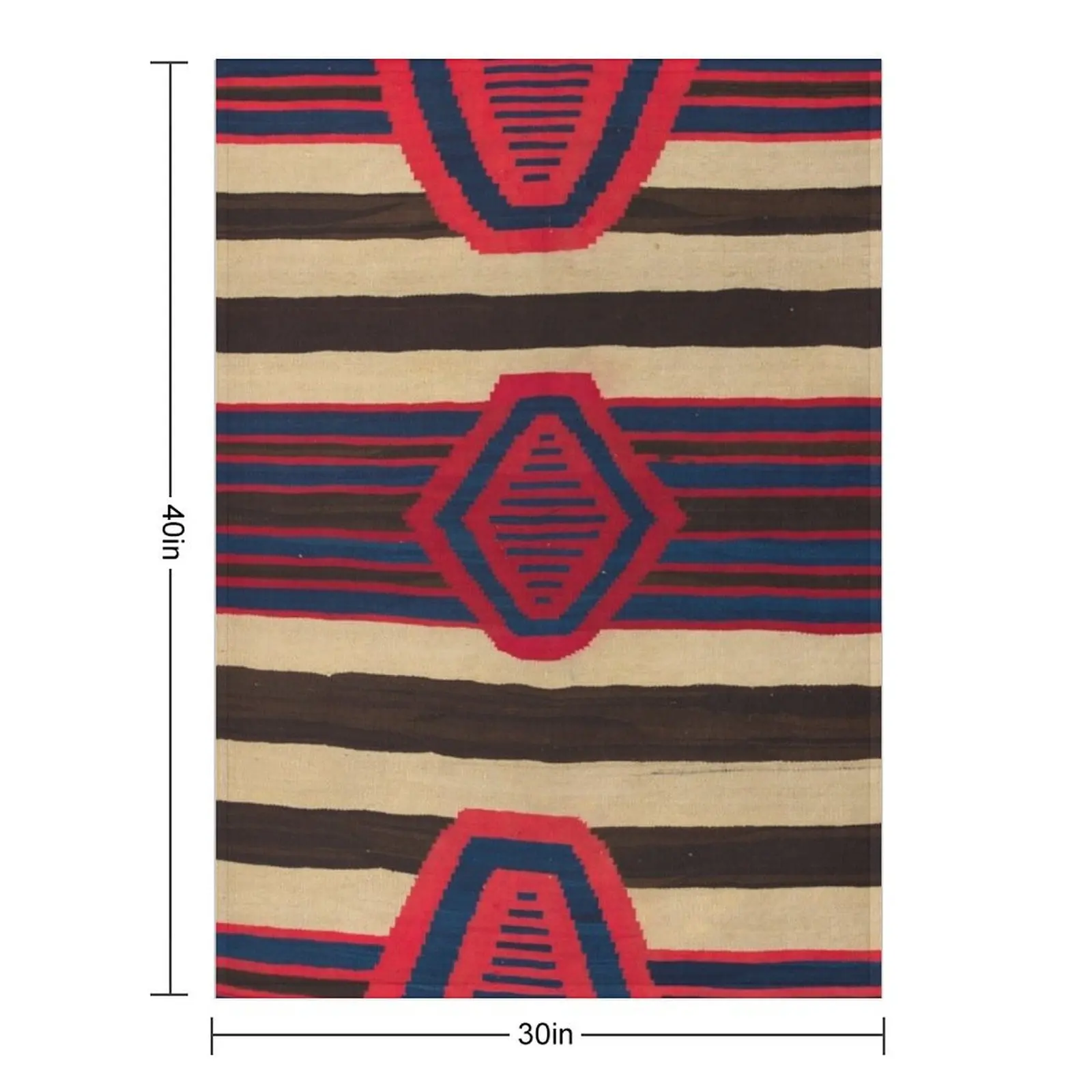 Indigenous Designs I Chief's blanket Navajo Weavings Throw Blanket Soft Beds Personalized Gift Luxury Throw Bed Blankets