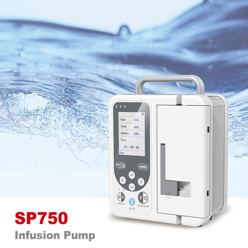 CONTEC Human/Veterinary Infusion Pump Mini Size HandheldReal-time Alarm LCD Volumetric IV Fluid Control Hospital Clinic