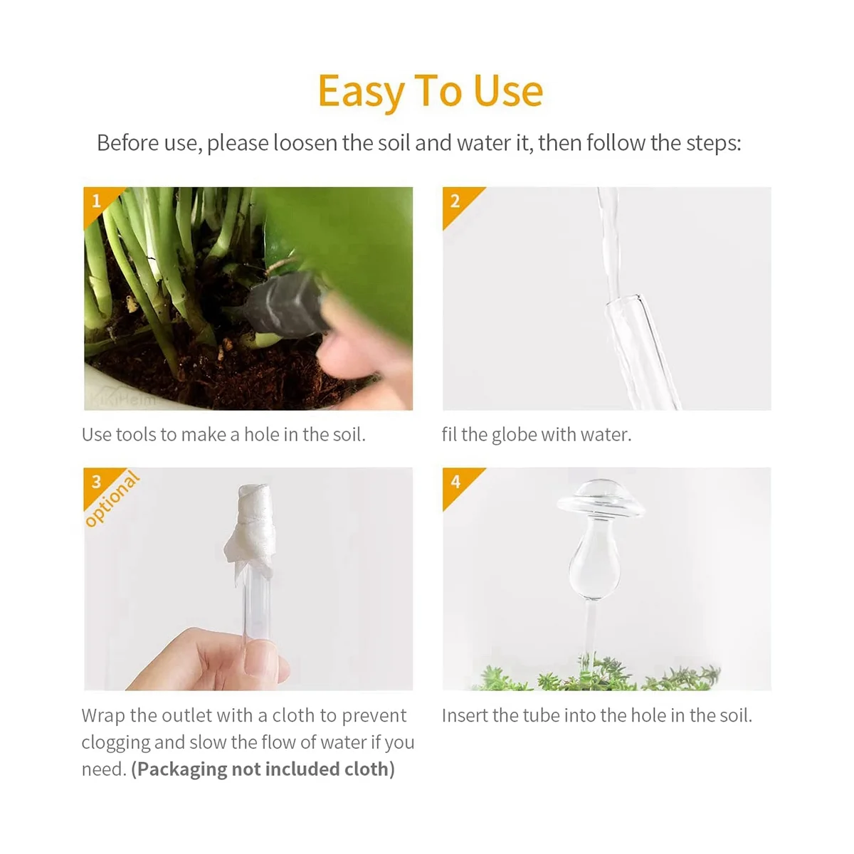 4 шт. глобусы для полива растений, ручная выдувка из прозрачного стекла, самостоятельная фотопластина, глобусы для полива грибов