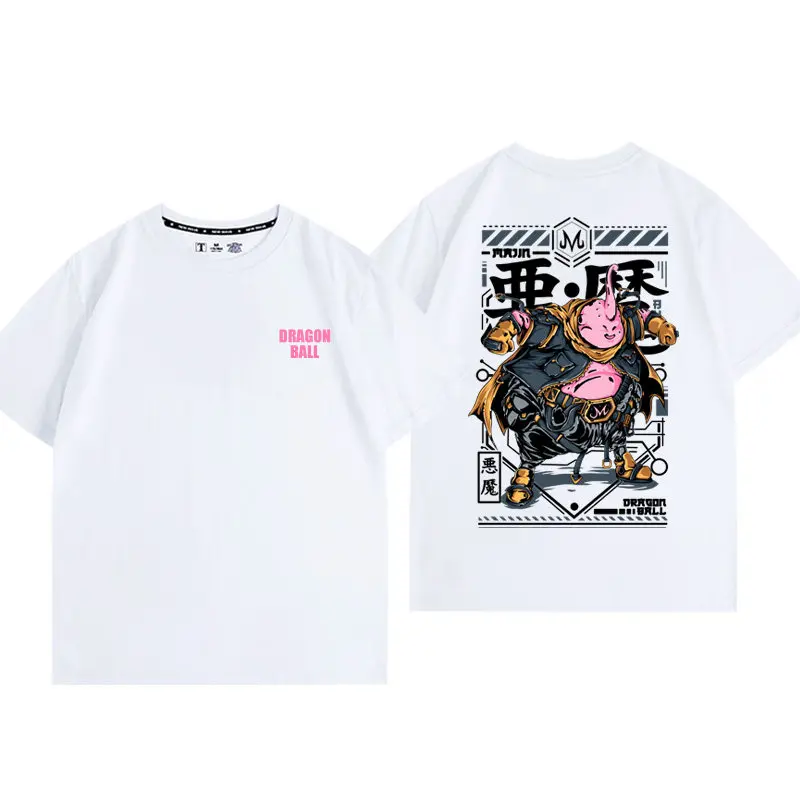 Anime Dragon Ball Majin Buu Printed T-shirt Men's and Women's T-shirt Men's Top Sports T-shirt 2026 Summer New Tee