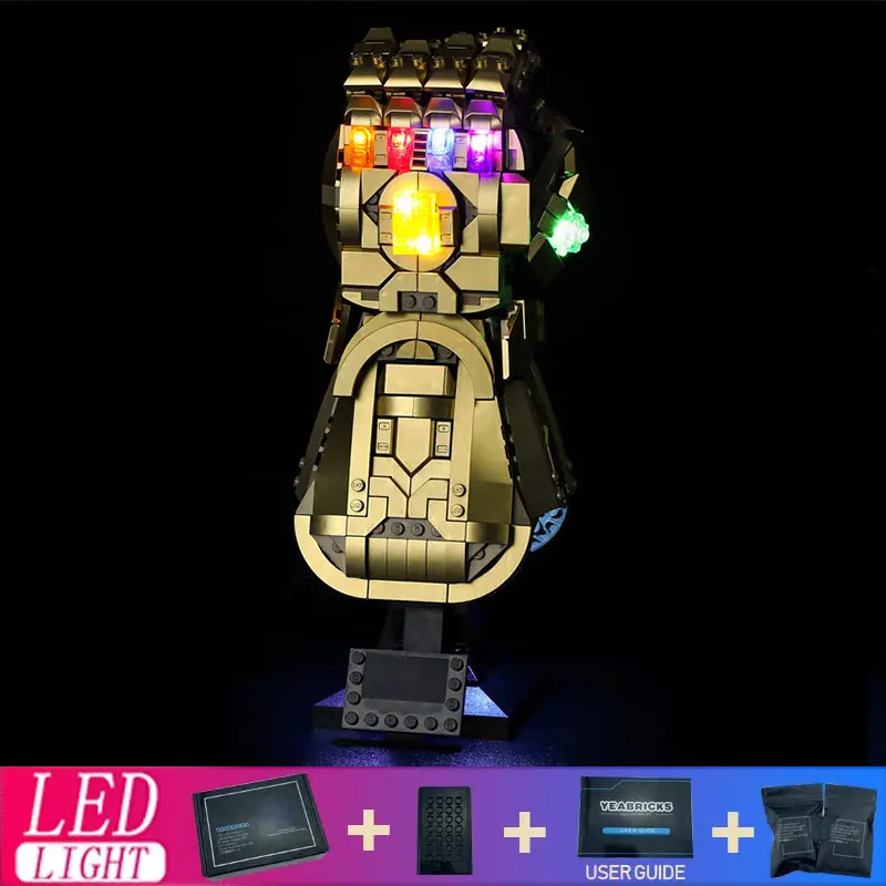 Diy LED Light Kit For LEGO 76191 Gauntlet (Only LED Light,Without Blocks Model)