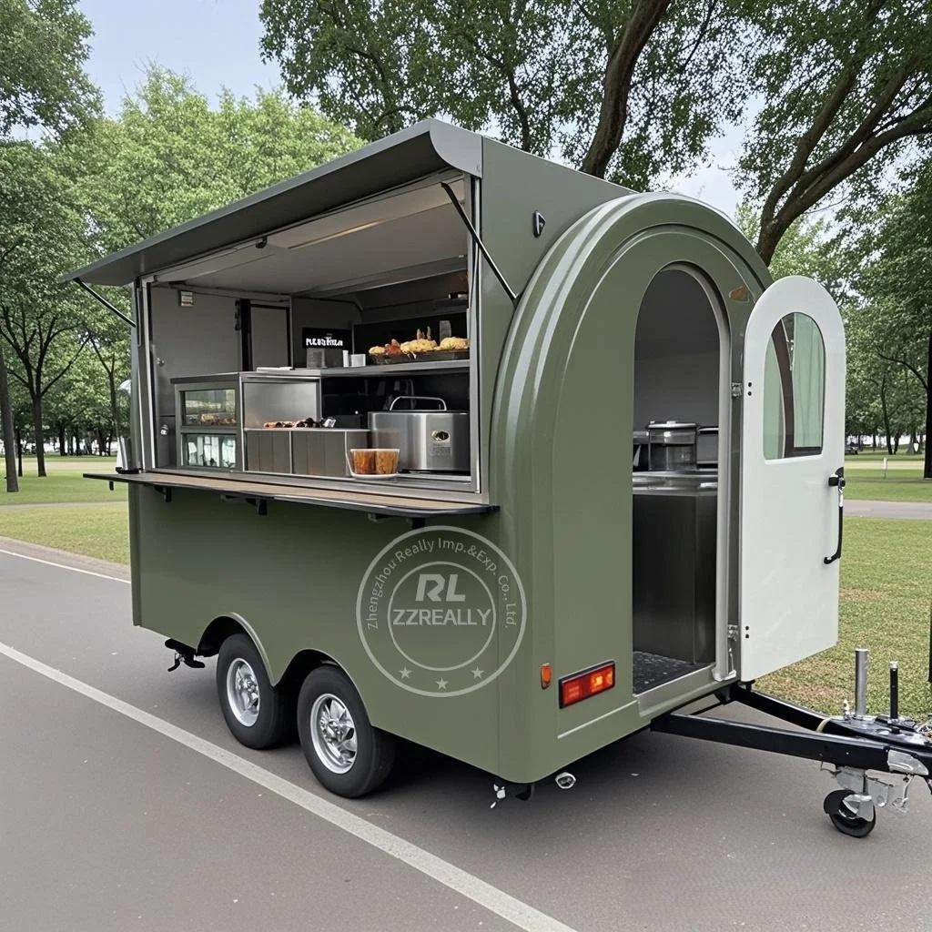 

2025 NEW Hot dog pizza burger mobile food truck outdoor street kitchen restaurant trailer for sale