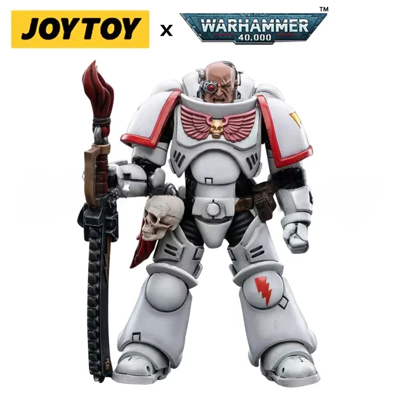 Em estoque joytoy 1/18 figura de ação 40k cicatrizes brancas intercessores e bicicleta anime coleção modelo militar brinquedo
