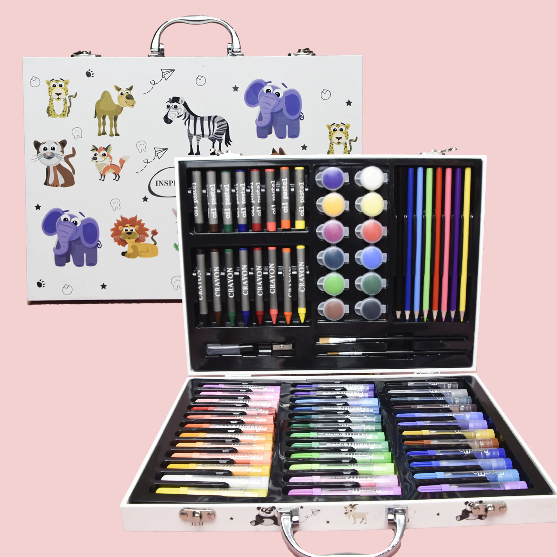 インスピレーションアートケースカラーリングセット - 動物園 - Art And Craft Zoo Animals のレビューと価格