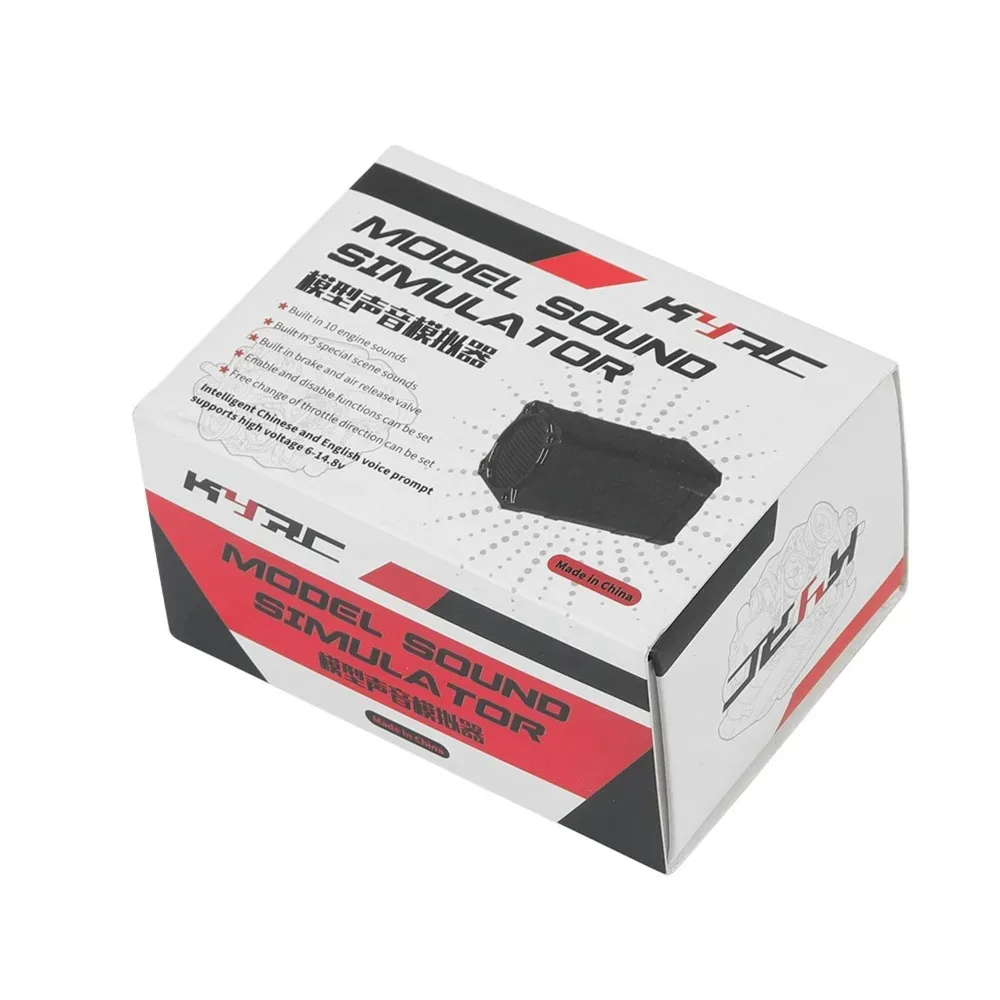 Simulador de som de buzina dupla para carro RC, 10 alto-falantes de efeito sonoro, grupo de som do motor de ligação para RC Crawler TRX4 D90 Axial SCX10