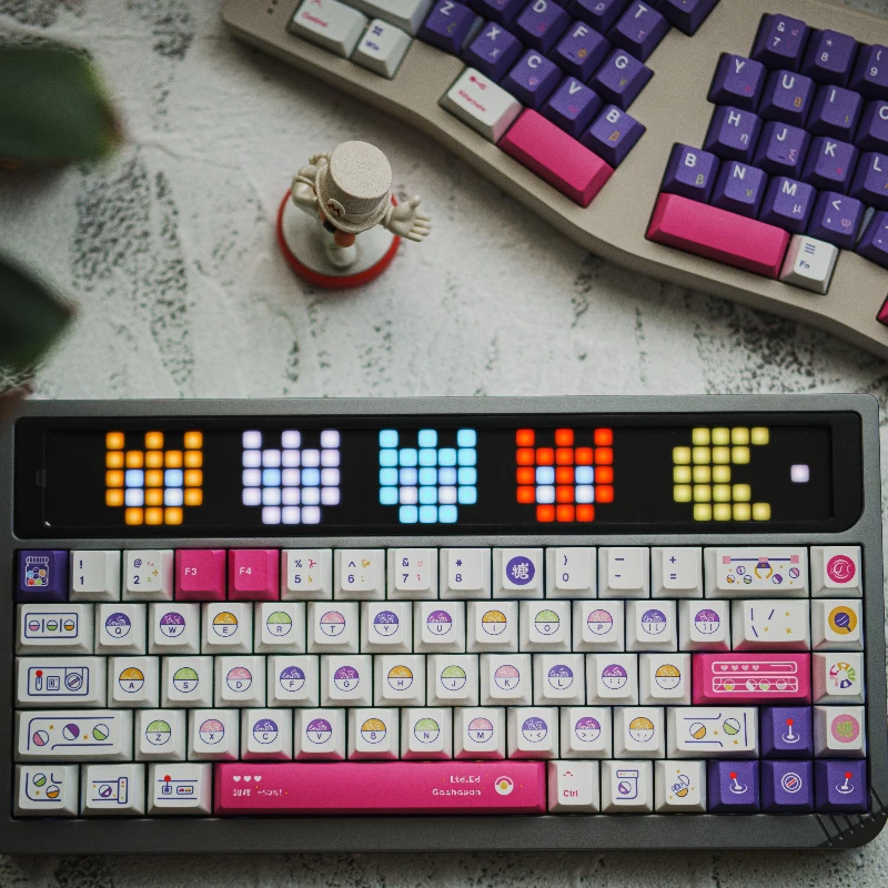 Candy Machine Theme Keycaps Set Custom PBT Keycap Cherry Profile Keyboard Caps for Mechanical Keyboard Accessories Gamer Gifts