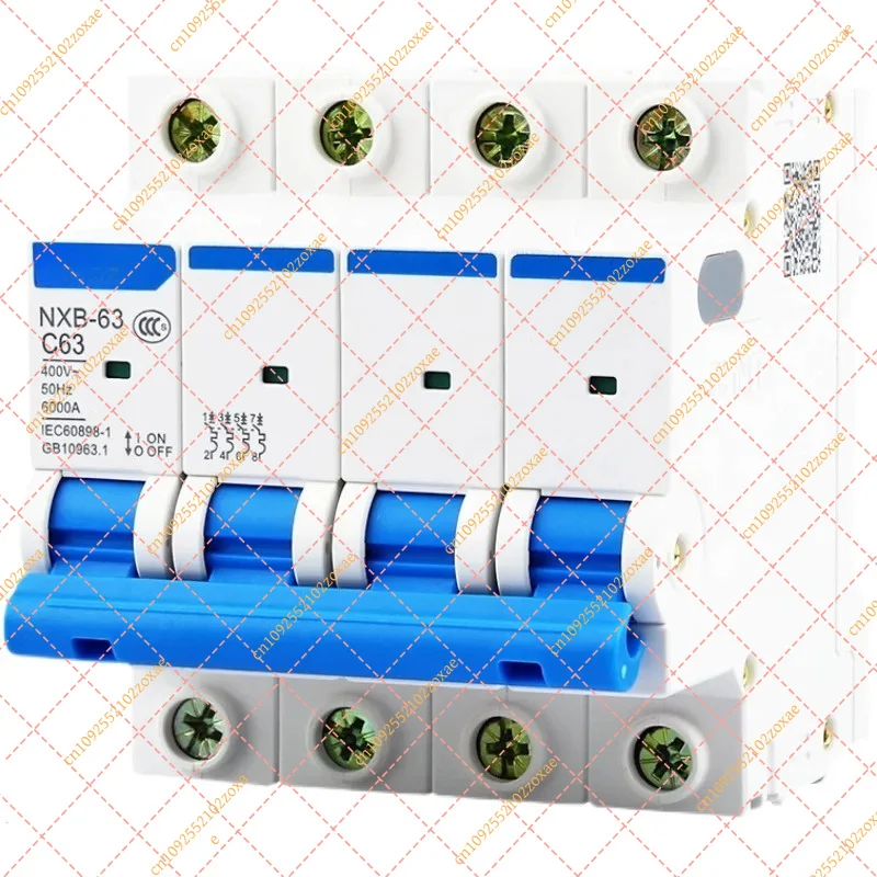 for CHNT NXB-63 4P Miniature Circuit Breaker AC230/400V C Type 6-63A Overload Protection Air Switch Replace DZ47