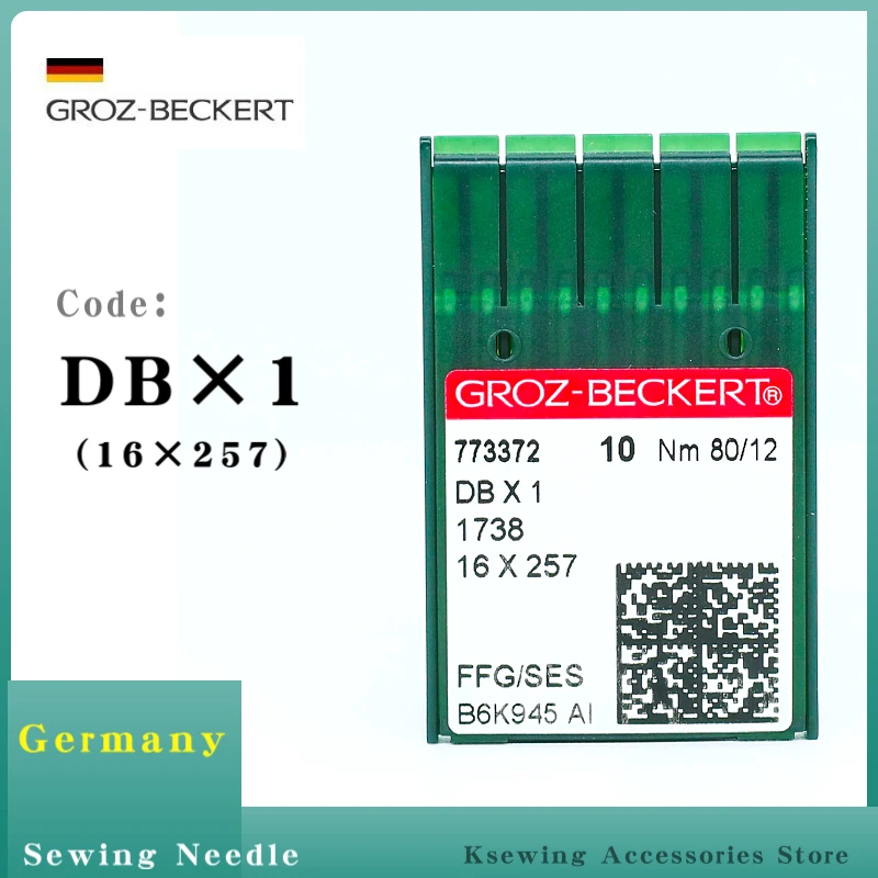 

50PCS DBX1 Groz-Beckert Sewing Machine Needles For Industrial 16X257 1738 JUKI BROTHER SINGER CONSEW Accessories Parts