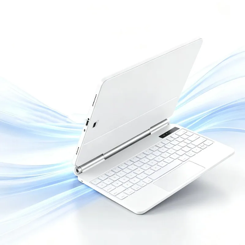 Office Tablet Keyboard Pogo Pin Smart Connection Trackpad for iPad Air4 Air5 10.9 iPad Air6 11 iPad Air11 M3 iPad Pro 11
