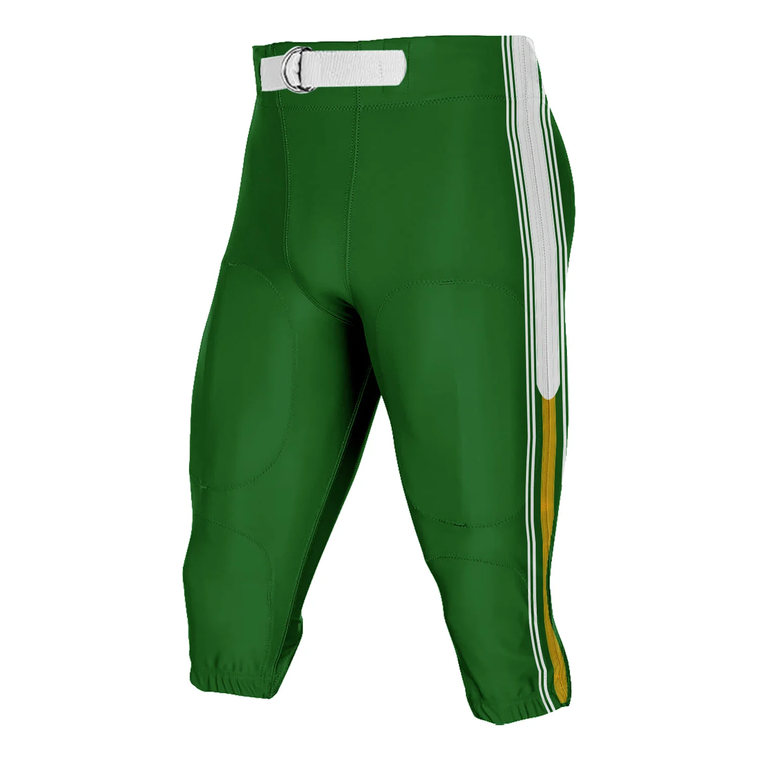 Custom Gradient Football Pants with Belt for Men Youth Running Cropped Pants Add Your Name Number Logo Multiple Colors