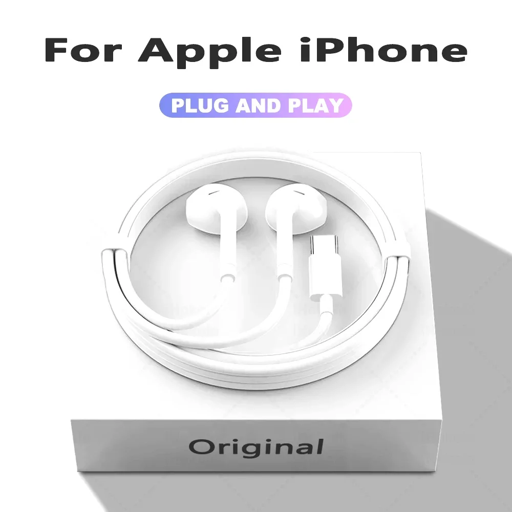 Wired Earphones for Apple iPhone and iPad