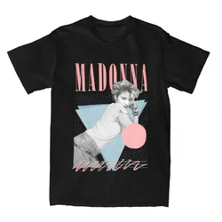 Madonna Qeen Of Pop 80s musica cantante camicia merce per uomo donna cotone moda t-Shirt manica corta top classico