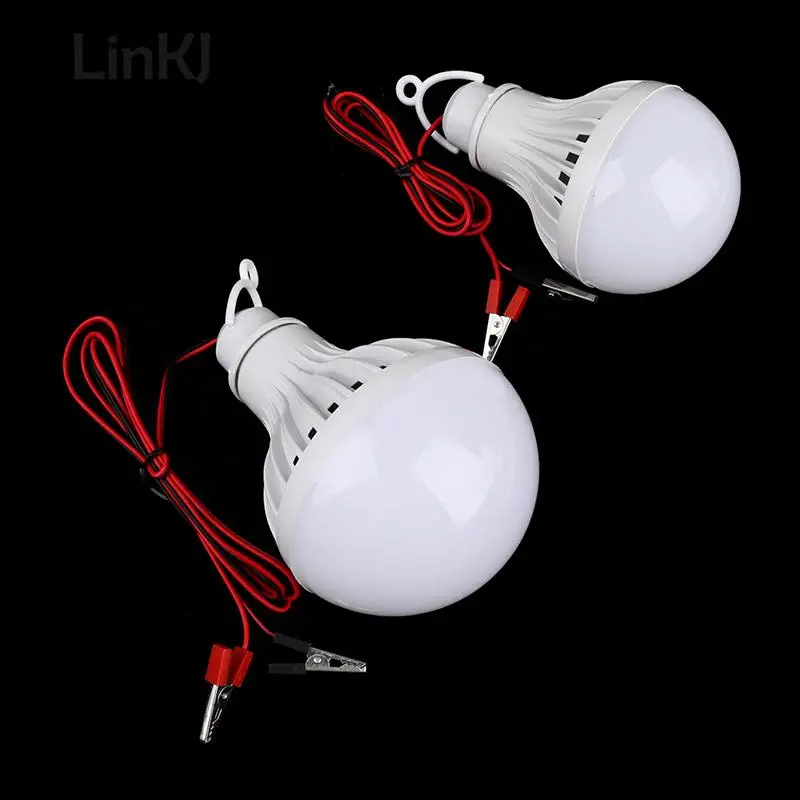 12v LED Lamp Portable Led Bulb 3W 5W 7W 9W 12W Outdoor Camp Tent Night Fishing Hanging Light Emergency Cold White