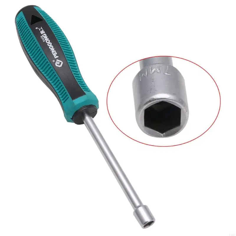 

63HF отвертка шестнадцатеричной гайки клавиша Nutdriver Handtool 5mm Pult Driver Профессиональный прочный
