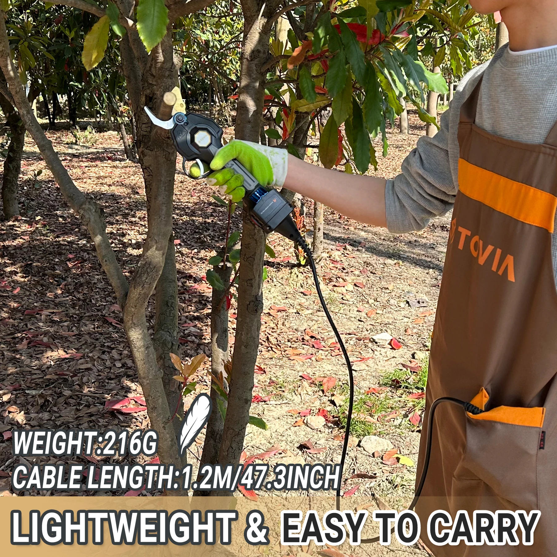 Battery Cable Connectors for T TOVIA Electric Pruning Shears and Chainsaw-Reduce the Weight of Your Electric Pruner and Chainsaw