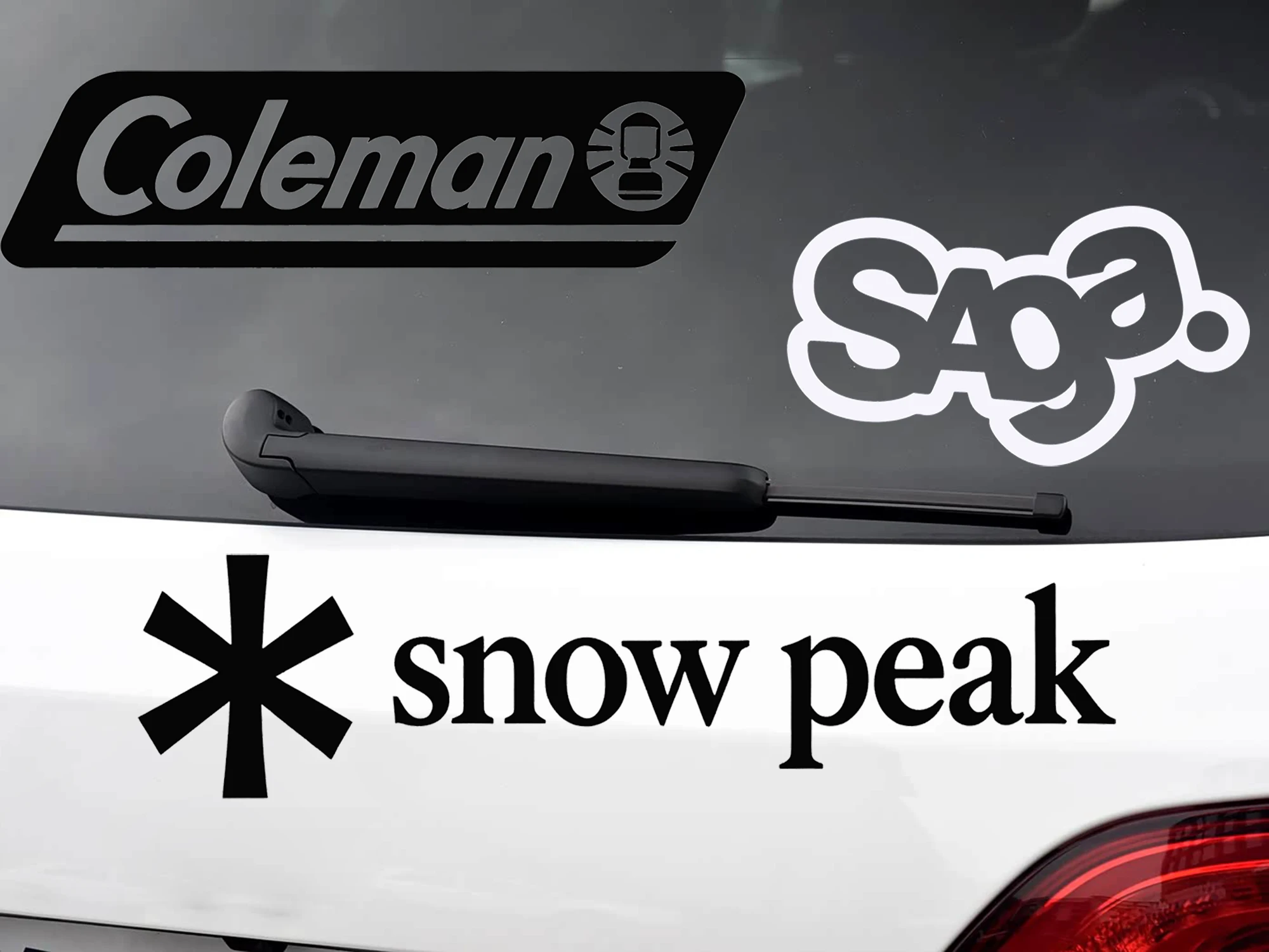 Custom Waterproof Car Stickers Surface Mount Easy Install No Residue White Skull Hero Text for Car Snowboard