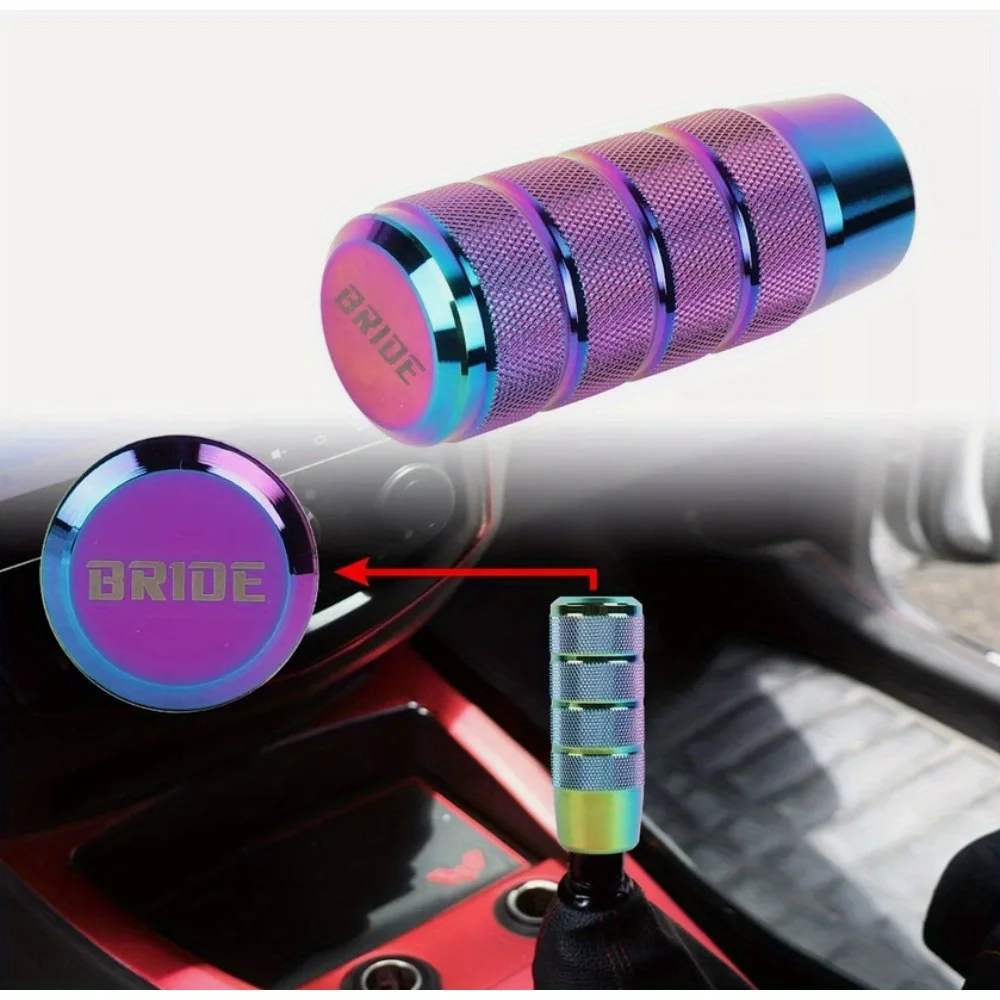 

BRIDE Neo Chrome Gold Titanium Stick Gear Shift Knob Lever Shifter Universal