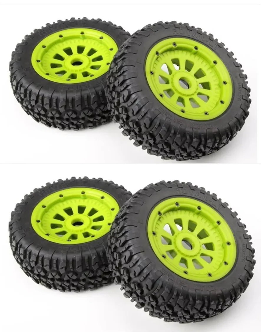 

Нейлоновые колесные шины с нейлоновыми ступицами в сборе для 1:5 Losi 5ive-t Rovan LT KM X2, 4 шт.