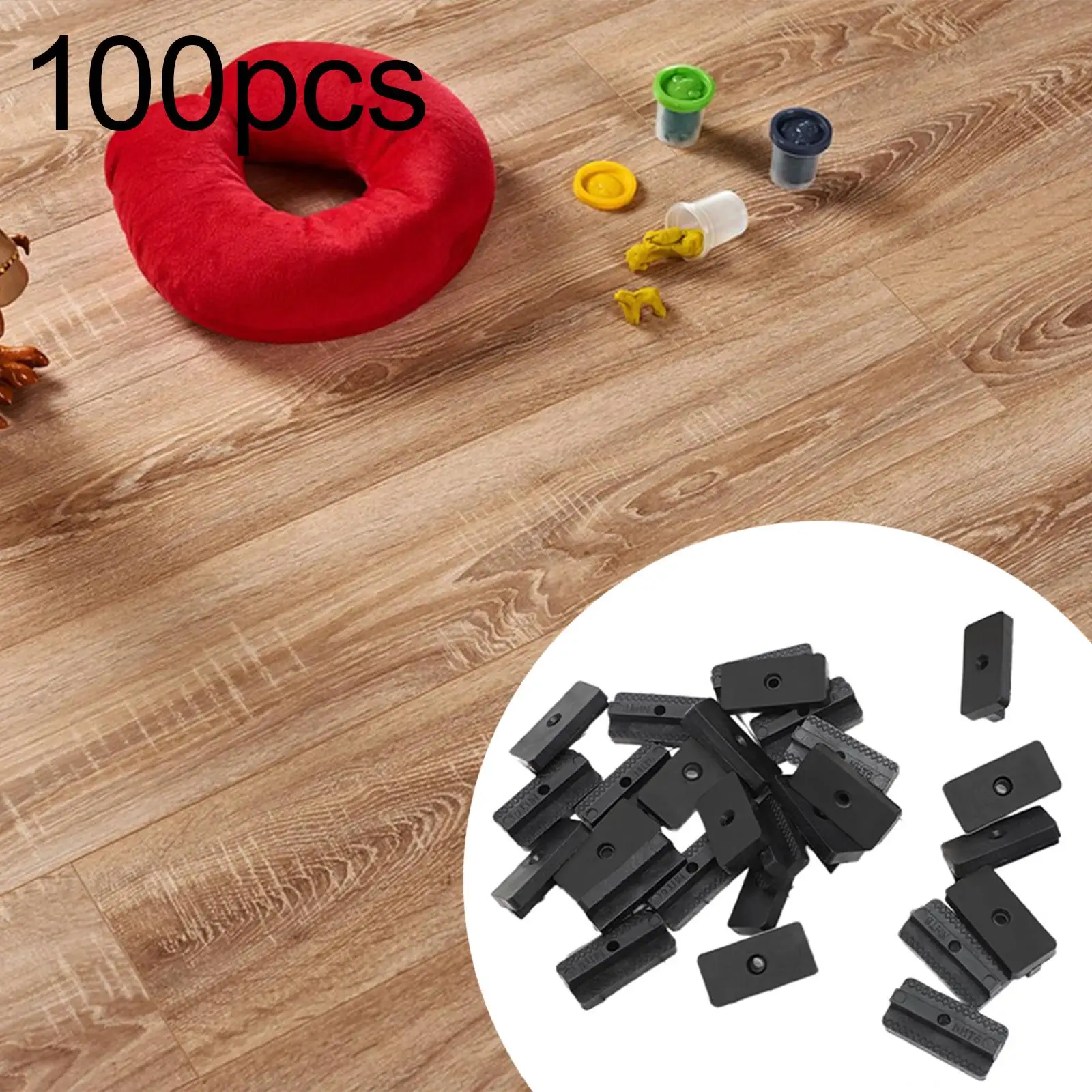 100x Decking Fasteners Accessory Reliable Portable Practical Premium Easy to Install Composite Boards Clips Floor Fasteners