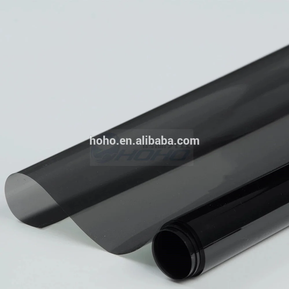 HQ05100 VLT5% UVR99% Dark Black Explosion-proof Nano Ceramic Car Window Solar Film With Clear Vision