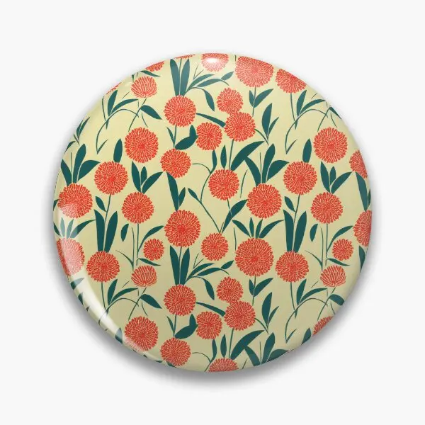 Vintage kırmızı çiçek desen yumuşak düğme Pin yaka Pin karikatür giysi sevimli rozeti yaratıcı hediye sevgilisi broş moda yaka