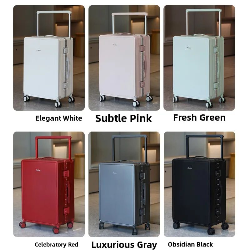 Equipaje de boda, Mta con marco de aluo, candado con contraseña, ruedas silenciosas, bolsa de viaje , caja de dote...