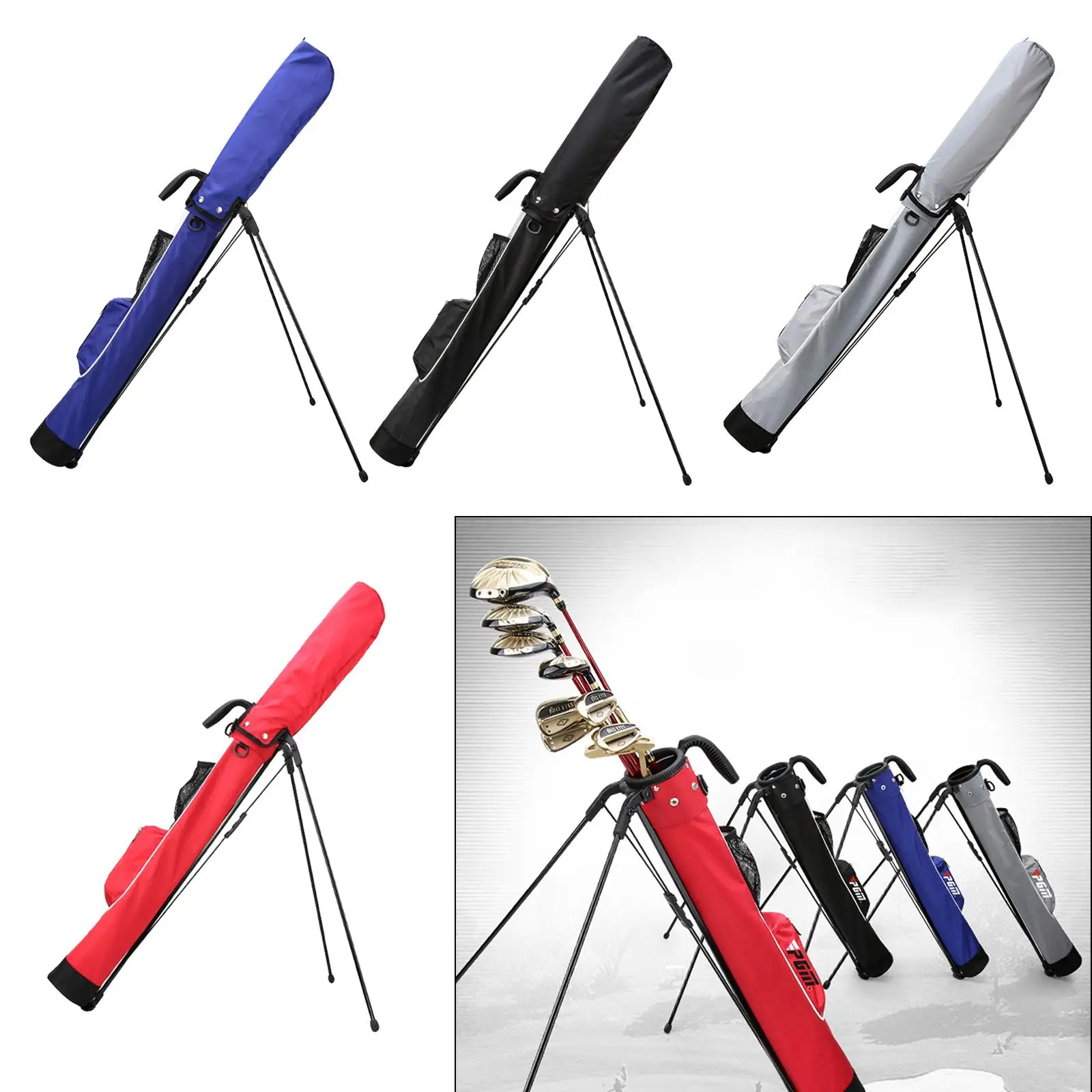 

Waterproof Pitch and Putt Golf Stand Bag Bracket Training Case Bags Golfer