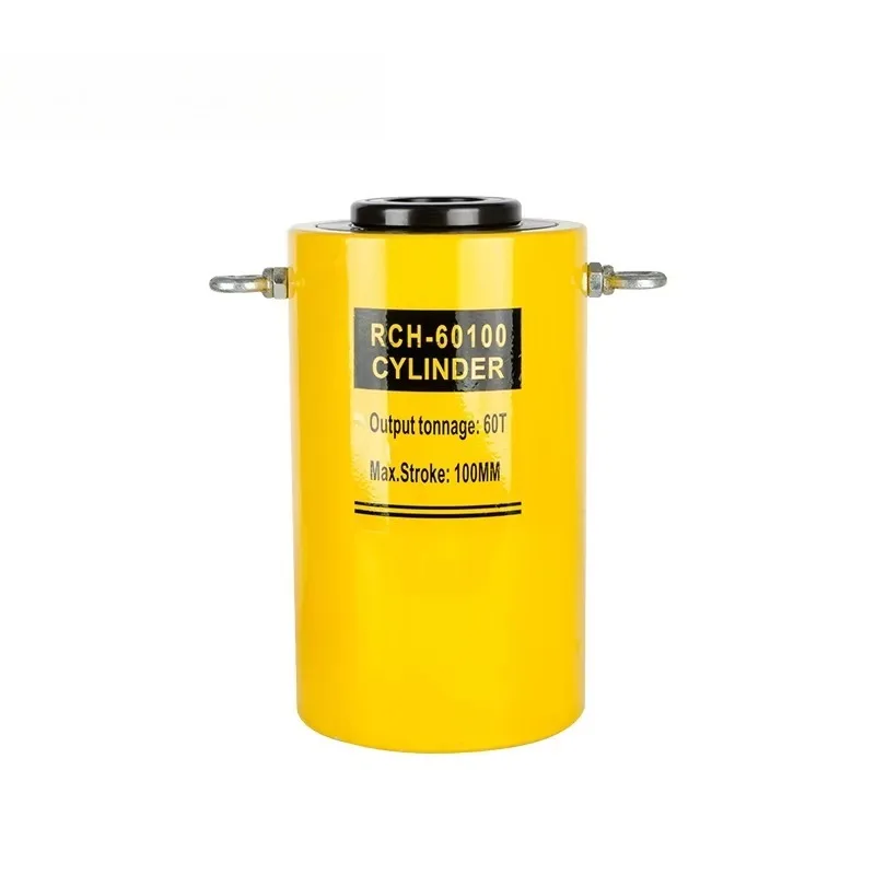 Industrial RCH Series Hollow Center Hole Hydraulic Jack Single Acting Spring Return Split Type For Tensioning Pulling Lifting