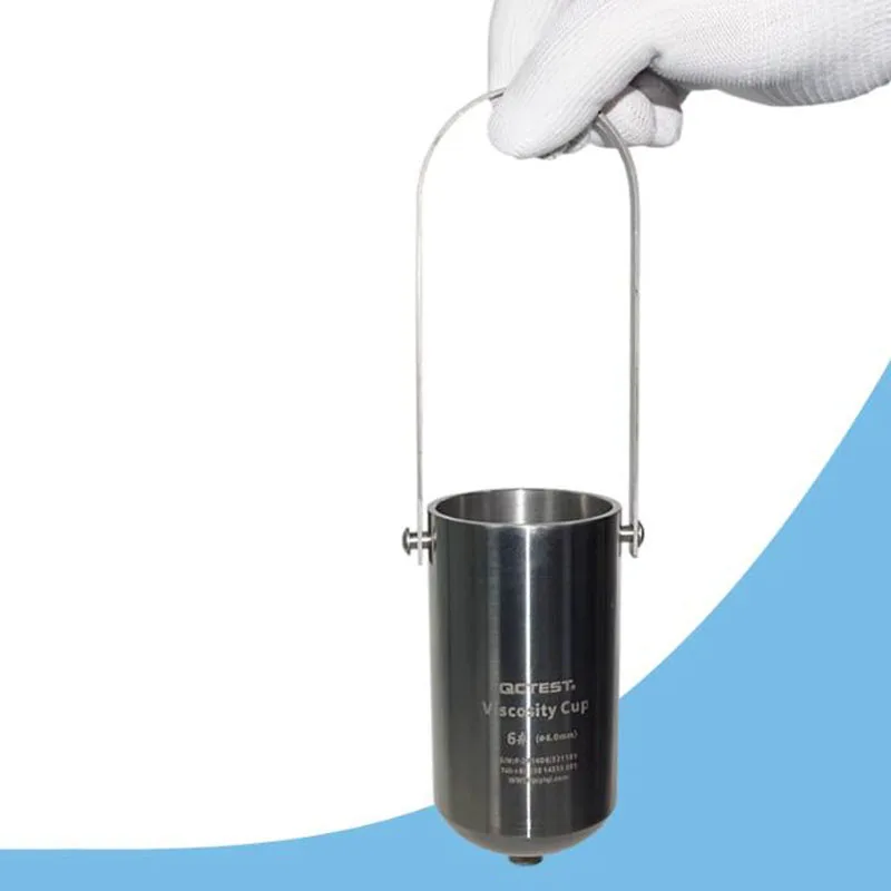 Stainless Steel Corrugated Board Starch Paste Viscosity Cup for Liquid Coatings Pulp Glue Emulsion Flow Cup