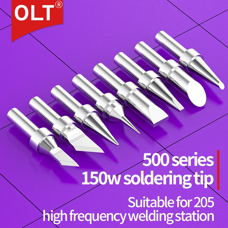 500 Series 150W Soldering Iron Tip Set 500-B I K SK 2C 3.5D 3C 4C 5C 6C 8C 2.4D Compatible with 205H 7150 5205 Soldering Station
