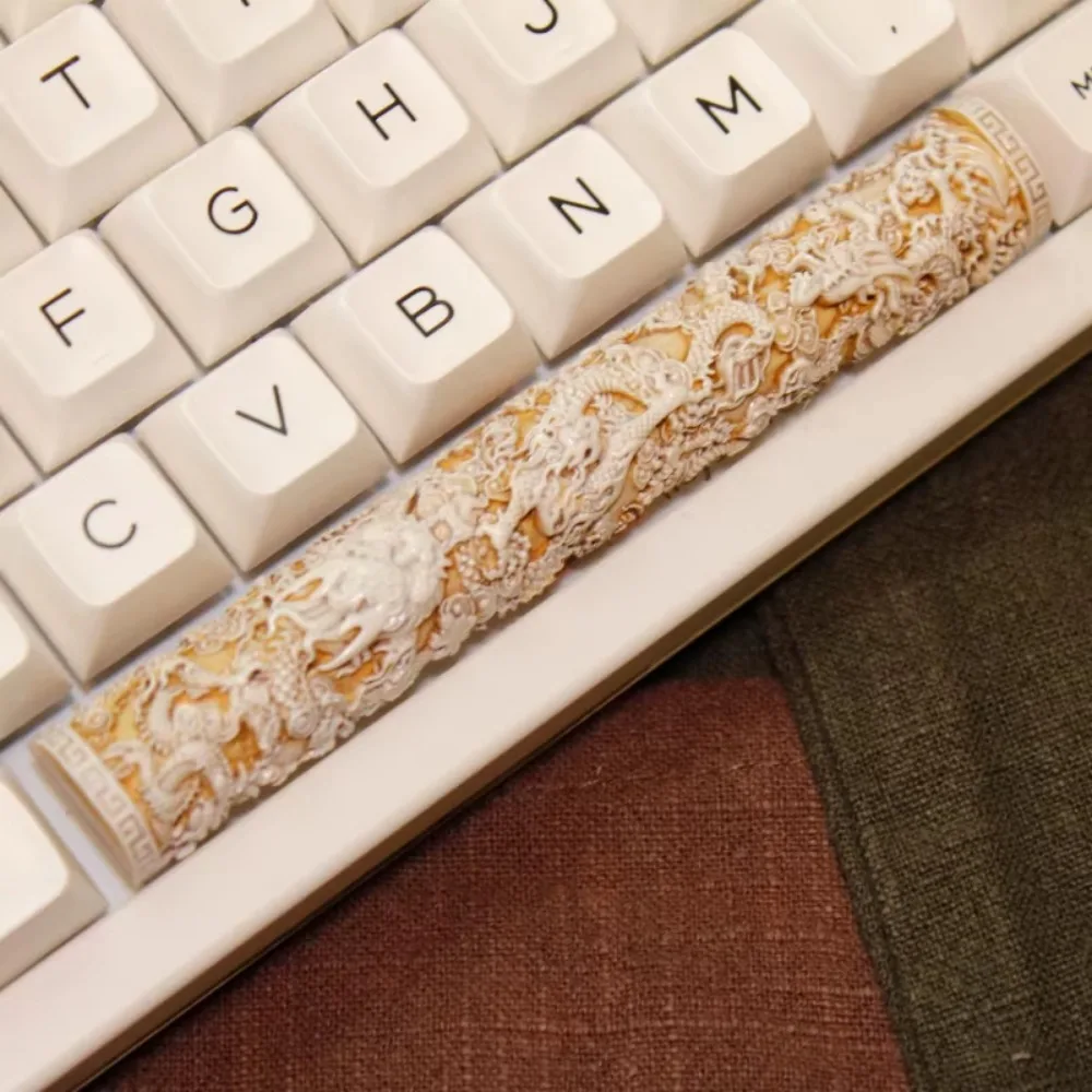 Panlong Pillar Resin Keycaps Personalized Spacebar Creative Keycaps for Mechanical Keyboard Cultural Vintage Gaming Accessories
