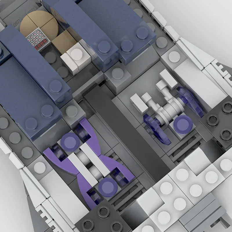 Bloques de construcción Moc para niños, modelo militar, Micro Vulture Battleship, tecnología Modular, regalos, juguetes, juegos de bricolaje, montaje