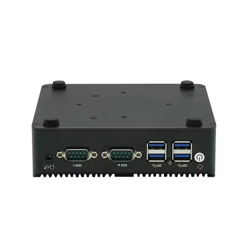 Mini host industrial computador industrial 074 quad-core j6412 rede dupla corda n100 micro 256g embutido