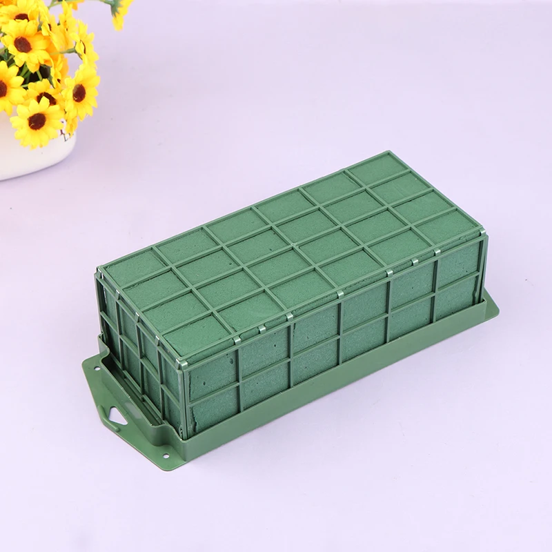 1Pc Oasis Wet Foam Blocks Floral Florist Green Foam Brick Fresh Flowers Foam Mud for DIY Florist Flower Arrangements Mud Block