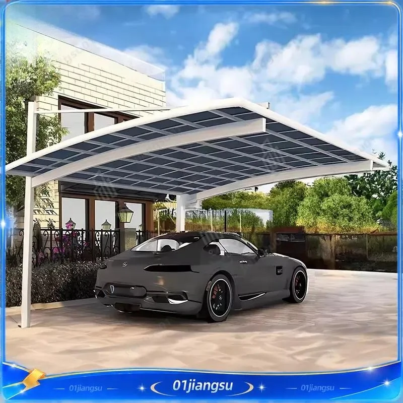 Custom Aluminum Carport Cantilever Garage System Metal Canopy for Polycarbonate Parking Shelter Outdoor Vehicle Cover Kit