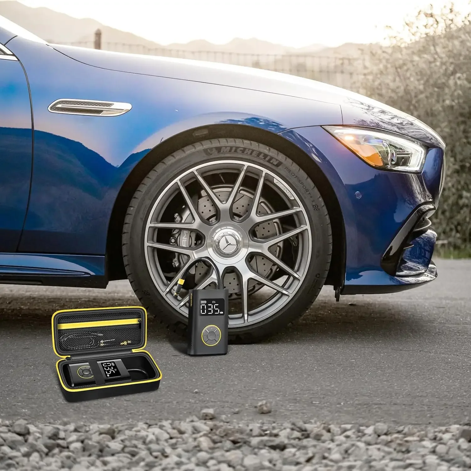 （CASE ONLY) Case Compatible with Fanttik X9 Pro Portable Tire Inflator for Motorcycle, Also for Xiaomi Electric Air