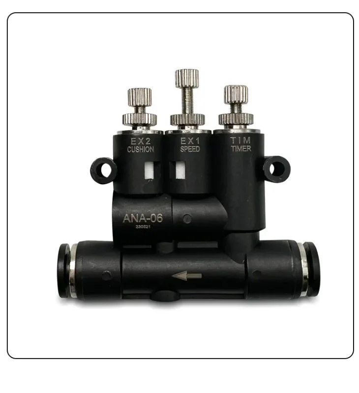 Pneumatic external adjustable air buffer joint ANA-06/08/10 with speed time adjustment buffer control valve