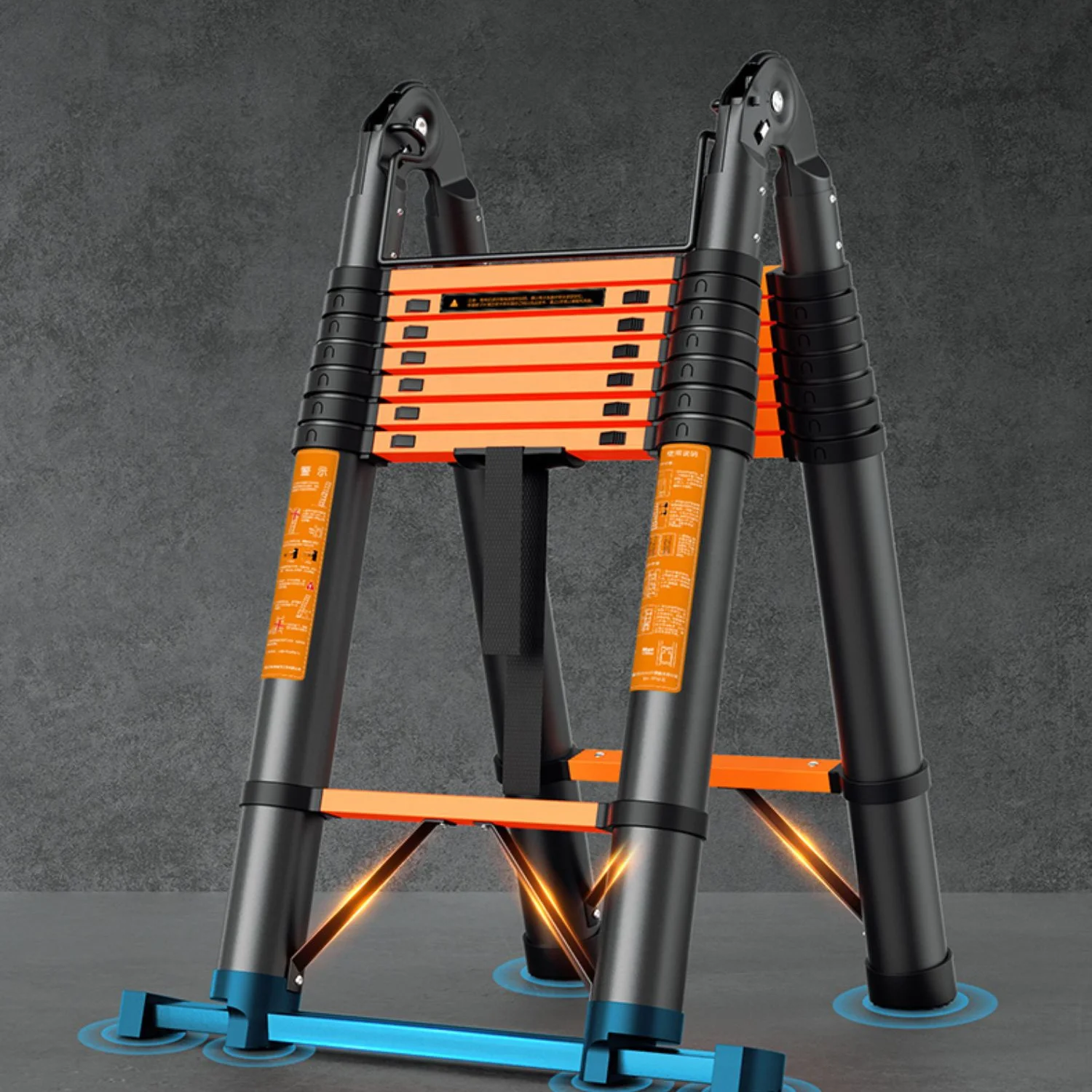 Folding steps Iron ladder can fold other ladders for you to choose, suitable for home use
