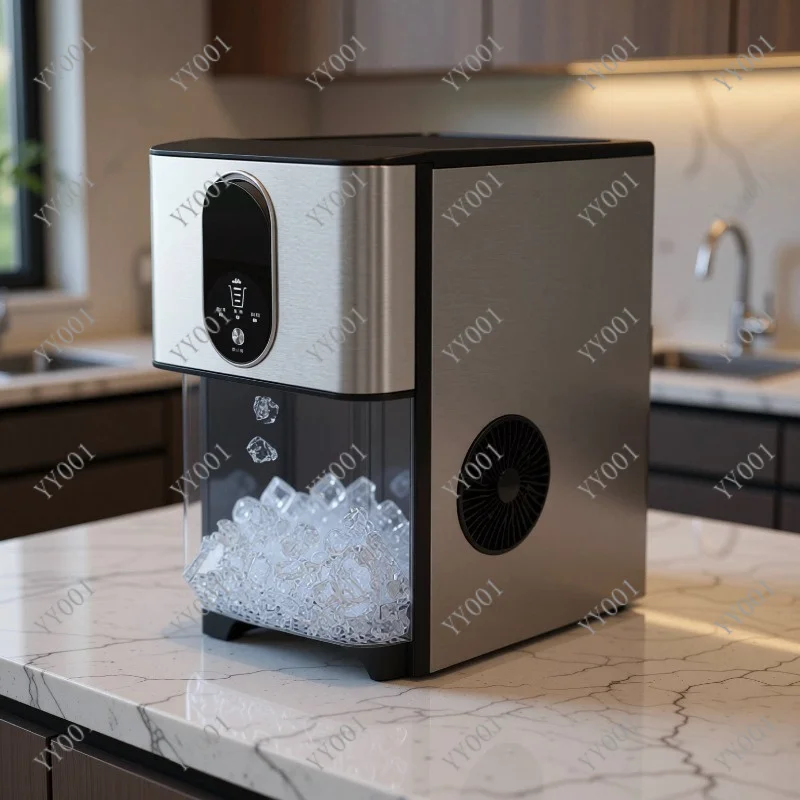 

30kg/24h Ice Maker Commercial Milk Tea Shop Particle Ice Automatic Home Ice Machine