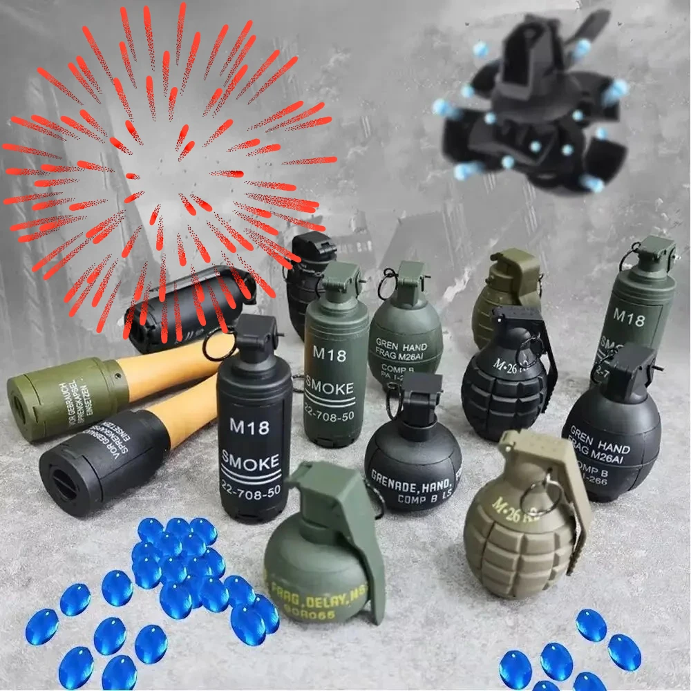 الحب الربيع بالطاقة تأثير القنابل اليدوية التكتيكية البلاستيك M67 اليد القنابل اليدوية اللعب نموذج ل Airsoft الألوان CS لعبة لعب الأدوار الدعامة #1