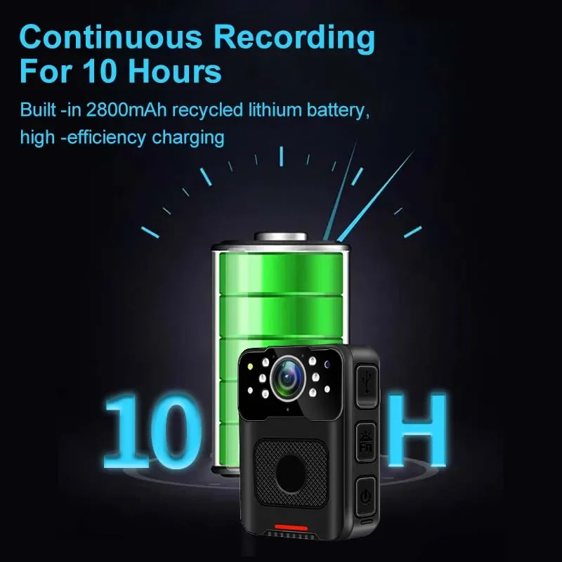 مقاوم للماء كاميرا يمكن حملها بالجسم 1080P ملف التشفير الأشعة تحت الحمراء للرؤية الليلية كام كاميرا Bodycam صغيرة الرياضة DV إنفاذ القانون DVR