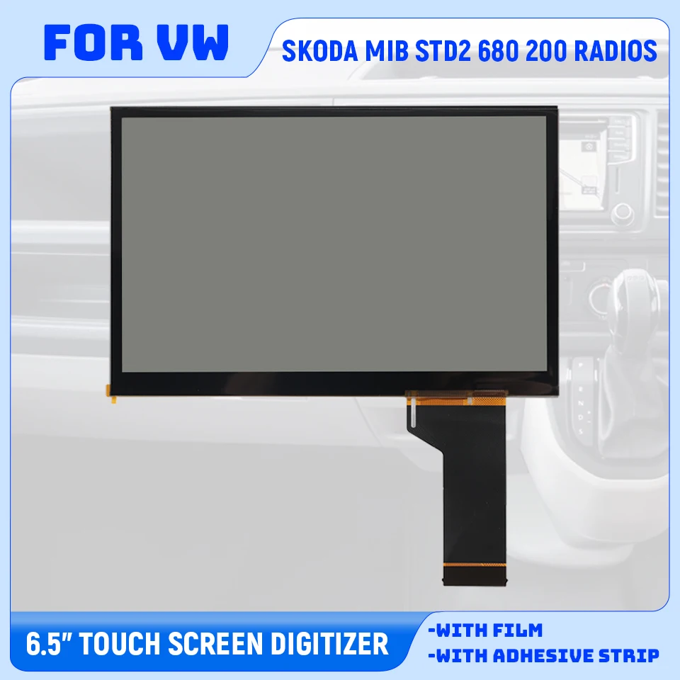 6.5Inch 40Pins Replacement Touch Screen Display Panel For VW Golf 6R/Polo/Tiguan/CC/GLI/GTI/Jetta/Passat TDO-WVGA0633F00045